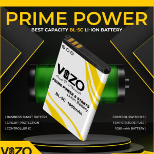VIZO BL-5C  08 Star Battery – High-Capacity 1050mAh Lithium-ion Rechargeable Battery | VIZO BL-5C Li-Ion Battery