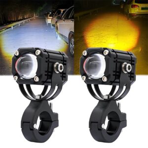 Universal Motorcycle LED Auxiliary Headlight – High/Low Beam Super Bright Fog & Driving Light with Waterproof IP65 Spotlight for All Bikes and Weather Conditions