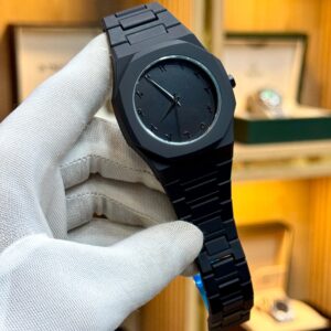 Full BLACK AURA Quartz Watch – Lightweight Design, , Premium Quality & Finish - Best Quality Analog Watch For Boys - Watch For Men | Full Black Color Watch - With Box