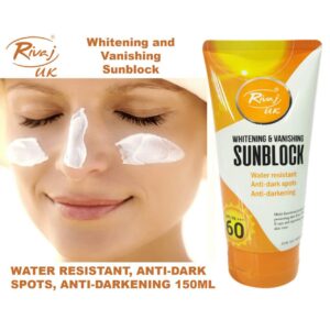 Rivaj Sunblock Whitening & Vanishing SPF60 Ideal for all skin types [150ml]