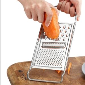 Stainless Steel Kadu Kash Grater – Multi-Purpose Vegetable, Fruit, and Nut Cutter, Chopper & Peeler