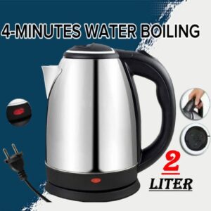 Automatic Electric Kettle 2.0L – Stainless Steel Hot Water Boiler with Auto Shut-Off, LED Display & Temperature Control (1000W, 220V)