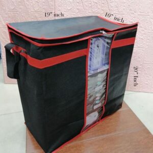 LARGE Storage Bag organizers [Pack of 1, 2,3 & 4] | Clothes Blanket Large Folding Boxes Storage Box | Foldable Containers Clothing Bedding Double Zipper