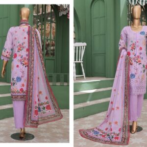 ✨ VIVARI  ✨ 3 Piece  Luxury Lawn Digital Printed Chickenkari Lawn Shirt/ Luxury Digital Printed  Pure Lawn/Unstitched Suit New Collection For Womens