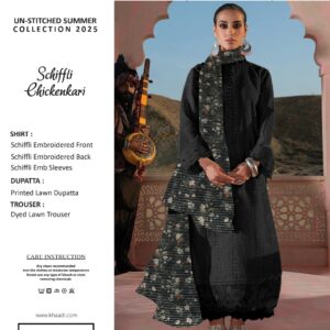 ✨ KHAADI ✨ 3 Piece Khaadi chicken Kari Unstitched Suit new Collection for womens