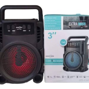 GTS 1360 Portable Rechargeable Mini Wireless Bluetooth Speaker With FM Radio USB & SD Card Supported Super Loud Stereo Sound Mini BT Speaker