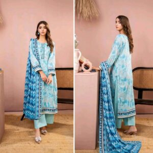 ✨ ZESH   ✨ 3 PieceUnstitched Suit ZESH SUMMAER LAWN COLLECTION 2025
