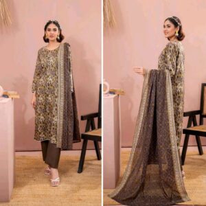 ✨ ZESH   ✨ 3 PieceUnstitched Suit ZESH SUMMAER LAWN COLLECTION 2025