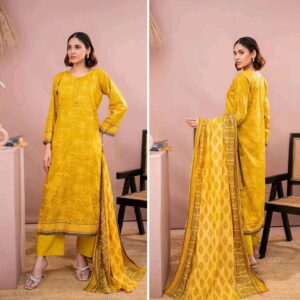 ✨ ZESH   ✨ 3 PieceUnstitched Suit ZESH SUMMAER LAWN COLLECTION 2025