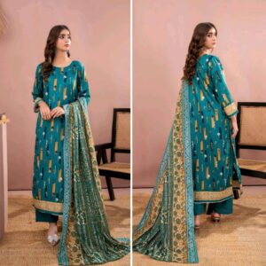 ✨ ZESH   ✨ 3 PieceUnstitched Suit ZESH SUMMAER LAWN COLLECTION 2025