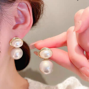 Oval Shape Marble Korean Style Earings For Women Girls Design Earring Jewelry