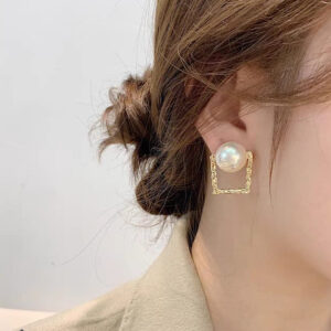 Korean Square Pearl Shape Earing | Ethnic wear | Casual wear for girls
