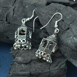Elegant Silver Indian jhumka /  Jhumka Earrings by Quirky Fashions | Ethnic wear | Casual wear