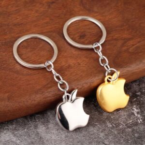 01 PCs Apple Design Keychain | Best Quality Key Chain | Key-Chain For Motorcyles - KeyChain For Cars ( Random Color )
