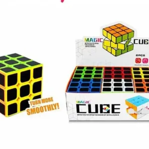 Colorful 3D Magic Cube Puzzle Toy for Kids – Brain-Boosting Educational Plastic Learning Toy for Early STEM Development, Hand-Eye Coordination & Problem-Solving – Durable and Safe for Ages 3+ - Pack of 01