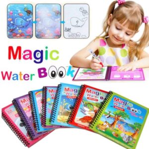 Magic Water Book Painting Drawing Coloring Board Book Doodle & Magic Water Pen(random book )