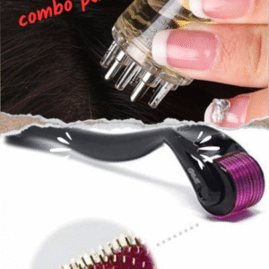 Combo Pack Scalp Root Hair Oil Applicator | Derma Roller (0.5mm) (random Color)