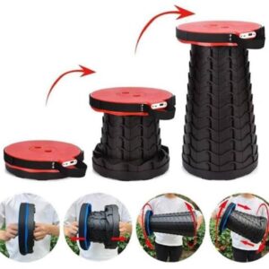 Portable Telescoping Stool, Folding Stool Lightweight & Sturdy,  Retractable Telescopic Stool for Gardening, Camping, Travel, Fishing, Hiking  (random color)
