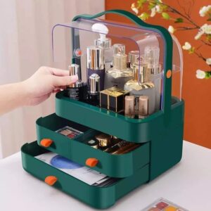 Multi-Functional Acrylic Cosmetic Organizer with Multiple Drawers – Elegant Storage Solution for Makeup, Skincare Products, and Beauty Accessories - Random Color