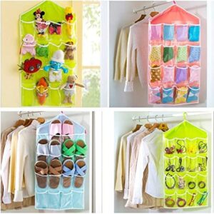 16 Pocket Closet Over Door Wall Hanging Storage Organizer Bag (Random Color)