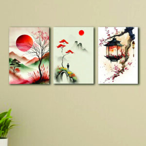 3pcs nature sticky phototile wall frames for home decor 8x11