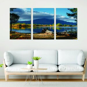 Set of 3 nature wall art phototile frame
