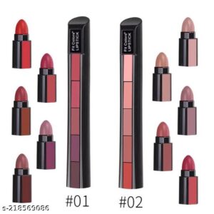 Pack of 2 - 5 in 1 Lipstick Set of 10 Colors