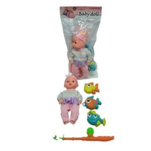 Baby Doll WIth Fishing Set | Baby Doll With Fishing Set For Kids & Babies - Toys For Kids 