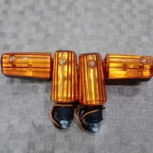 4 pcs Fancy Indicator For Bike Mini Size Flexible Unbreakable Yellow Color