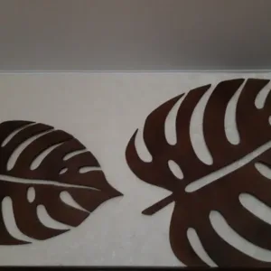 Leaf  art  Wall decoration sticker MDF Wood Material