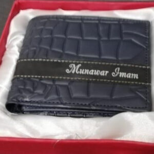 Customize Crocodile Navy Blue Wallet