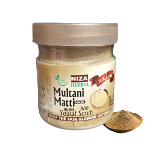 Pack of 2 Multani mitti with ark e gulab and husn- yousaf herbal ingredients (20g)