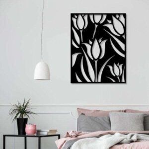 Wooden Lotus Flower Wall Decoration