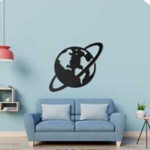 Saturn Planet Wall Decor Wooden Wall Decoration