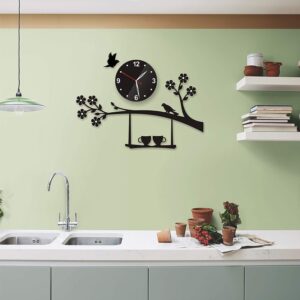 Birds on Tree with Coffee Cups