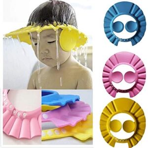 Baby Shower Cap With Ear Protector (Random Color)