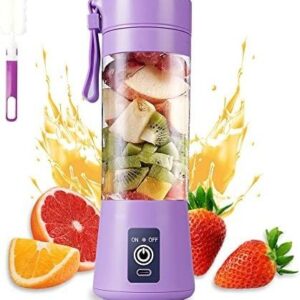 Rechargeable Portable Mini Juicer Blender – 6 Blades, 380ml Outdoor Juicing Cup [Random Color] With Box