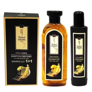 Wellice Ginseng Shampoo and Conditioner Pack for Healthy, Nourished Hair