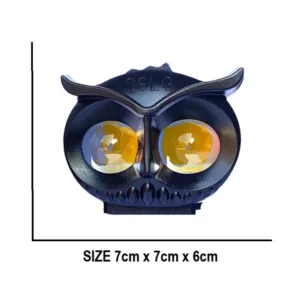 (NW00084) Badge Owl Eye LED Long Range Owl Mini Driving Light Dual Color High Low Beam Long Throw Brightest Light
