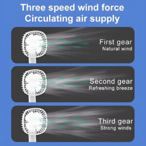 Mini USB Rechargeable Fan Desktop Foldable with Led Light | 3 Speed Adjustable For Household Bedroom For Office Home Cooling (Random colors)