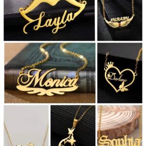 New Design Customize Necklace With Box( Name )