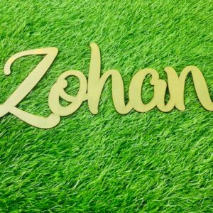 Customize Golden Shining Mirror Acrylic Names