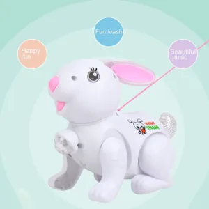 Walking Funny Bunny Glowing Lights and Music Toy for Kids