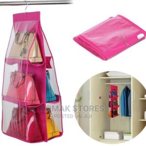6 Pockets Hanging Purse Organizer