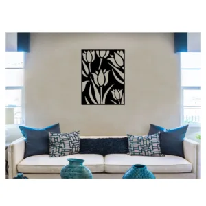 Daffodil Flower Wooden Frame Wall Decoration