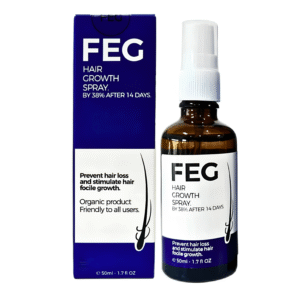 FEG PLUS Hair & Beard Regrowth Spray 50ml – Anti Hair Loss Formula With Minoxidil, Redensyl & Natural Extracts