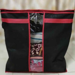 Storage Bag Closet Organizer Cloth Storage Boxes for Wardrobe (Black)
