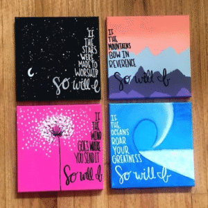 3D CANVAS FRAME FOR WALL & HOME DECORE 4 PEC