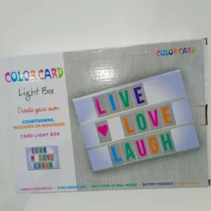 (NW00016) Color Card Light Box / Multicolor LED Light Box Letters Magic Board