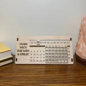 Desktop calendar Wooden material